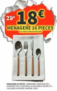 Ménagère 16 pièces
