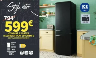 COMBINÉ 2 PORTES ICESTREAM RCNI-380ERBM-D