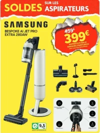 Aspirateur balai Samsung Bespoke AI Jet Pro Extra 280AW VS80F28EGS