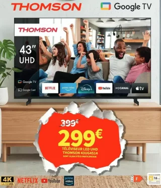 Téléviseur LED UHD Thomson 43UG4S14