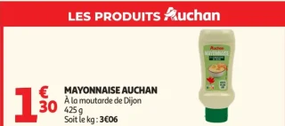Mayonnaise Auchan à la moutarde de Dijon