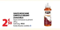 Sauce mexicaine chipotle creamy Zaaschila