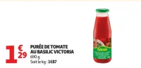 Purée de tomate au basilic Victoria