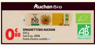 SPAGHETTI BIO AUCHAN