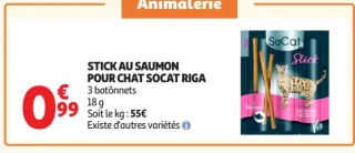 STICK AU SAUMON POUR CHAT SOCAT RIGA