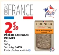 Pâté de campagne Prunier