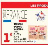 Mousse de foie Auchan