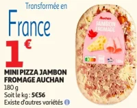 MINI PIZZA JAMBON FROMAGE AUCHAN