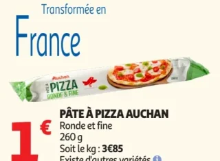 PÂTE À PIZZA AUCHAN