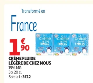 Crème fluide légère de chez nous
