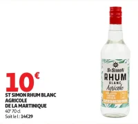 St Simon Rhum Blanc Agricole de la Martinique