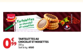 Tartelettes au chocolat et noisettes Poult