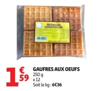 Gaufres aux oeufs