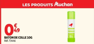 Bâton de colle 10g Auchan