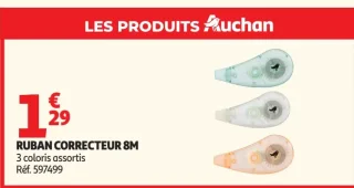 Ruban correcteur 8m Auchan