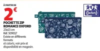 Pochette zip Romance Oxford