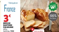 Brioche Nanterre pur beurre Mon Jour W!