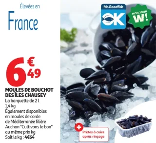 Moules de bouchot des Îles Chausey