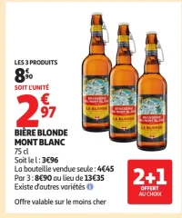 BIÈRE BLONDE MONT BLANC