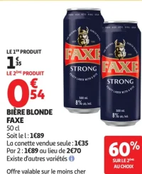Bière Blonde Faxe