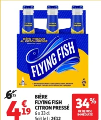 BIÈRE FLYING FISH CITRON PRESSÉ