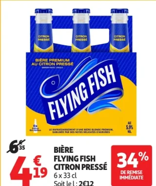 BIÈRE FLYING FISH CITRON PRESSÉ