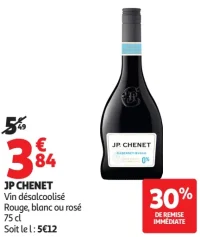 JP CHENET Vin désalcoolisé Rouge, blanc ou rosé