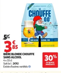 BIÈRE BLONDE CHOUFFE SANS ALCOOL