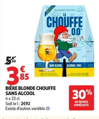 BIÈRE BLONDE CHOUFFE SANS ALCOOL