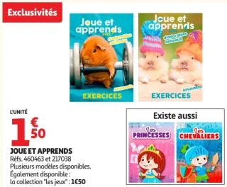Livre d'exercices Joue et apprends