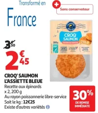 Croq' saumon l'Assiette Bleue