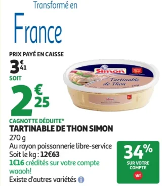 Tartinable de thon Simon