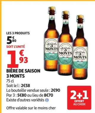 BIÈRE DE SAISON 3 MONTS