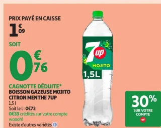 Boisson Gazeuse Mojito Citron Menthe 7UP