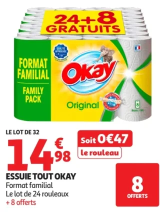 Essuie tout Okay Format familial