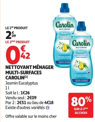 Nettoyant ménager multi-surfaces Carolin