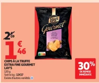 Chips à la truffe extra fine Gourmet Lay's
