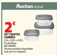 SET 3 BOITES CARRÉES