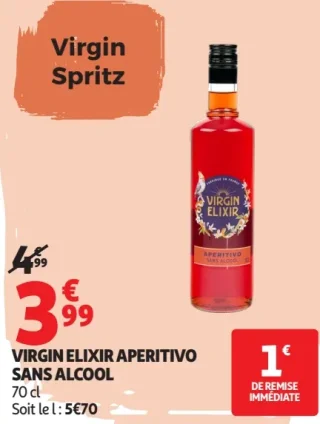 VIRGIN ELIXIR APERITIVO SANS ALCOOL
