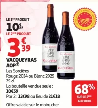 VACQUEYRAS AOP Les Sorcières Rouge ou Blanc 2025