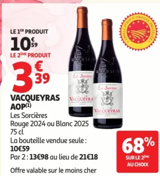 VACQUEYRAS AOP Les Sorcières Rouge ou Blanc 2025
