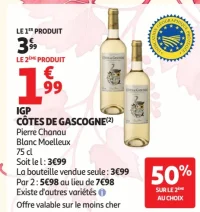 IGP CÔTES DE GASCOGNE Pierre Chanau Blanc Moelleux