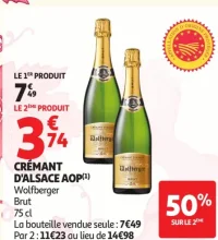 CRÉMANT D'ALSACE AOP Wolfberger Brut