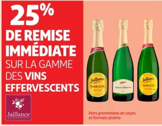 Gamme de vins effervescents Jaillance