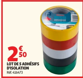 Auchan Lot de 5 adhésifs d'isolation