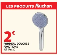 Auchan Pommeau douche 5 fonctions