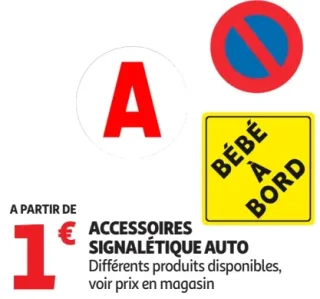 Accessoires signalétique auto