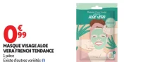 Masque visage aloe vera French Tendance