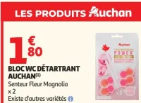 Bloc WC détartrant senteur fleur Magnolia Auchan