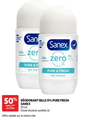 Déodorant Bille 0% Pure Fresh Sanex